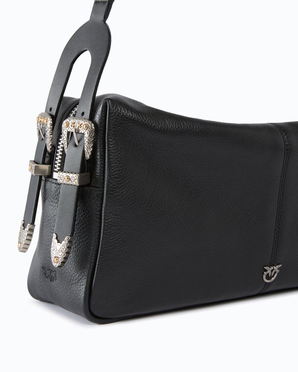 Pinko Black Keeper Bag Medium Shoulder Bag