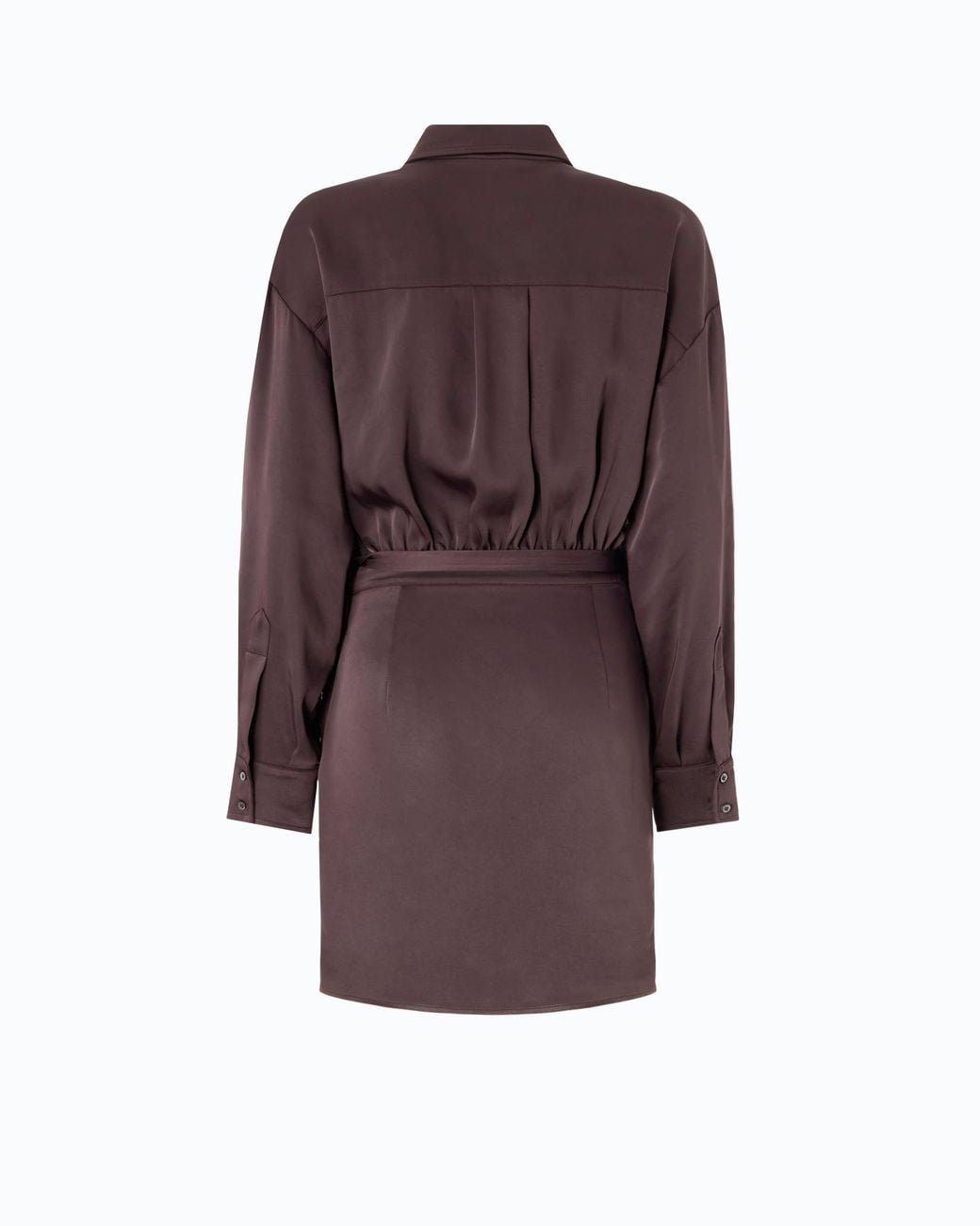Pinko Brown Mini Dress With Button Fastening