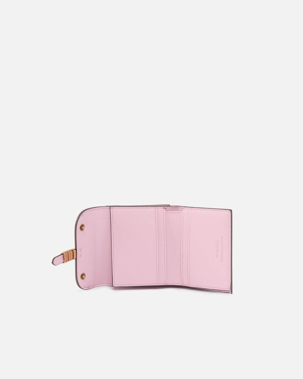 Pinko Pink Leather Wallet With Lettering