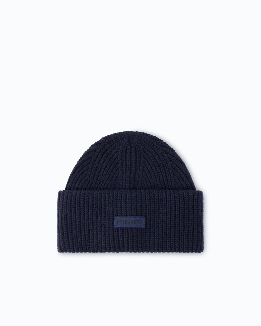 Pinko Blue Beanie With Logo Lettering