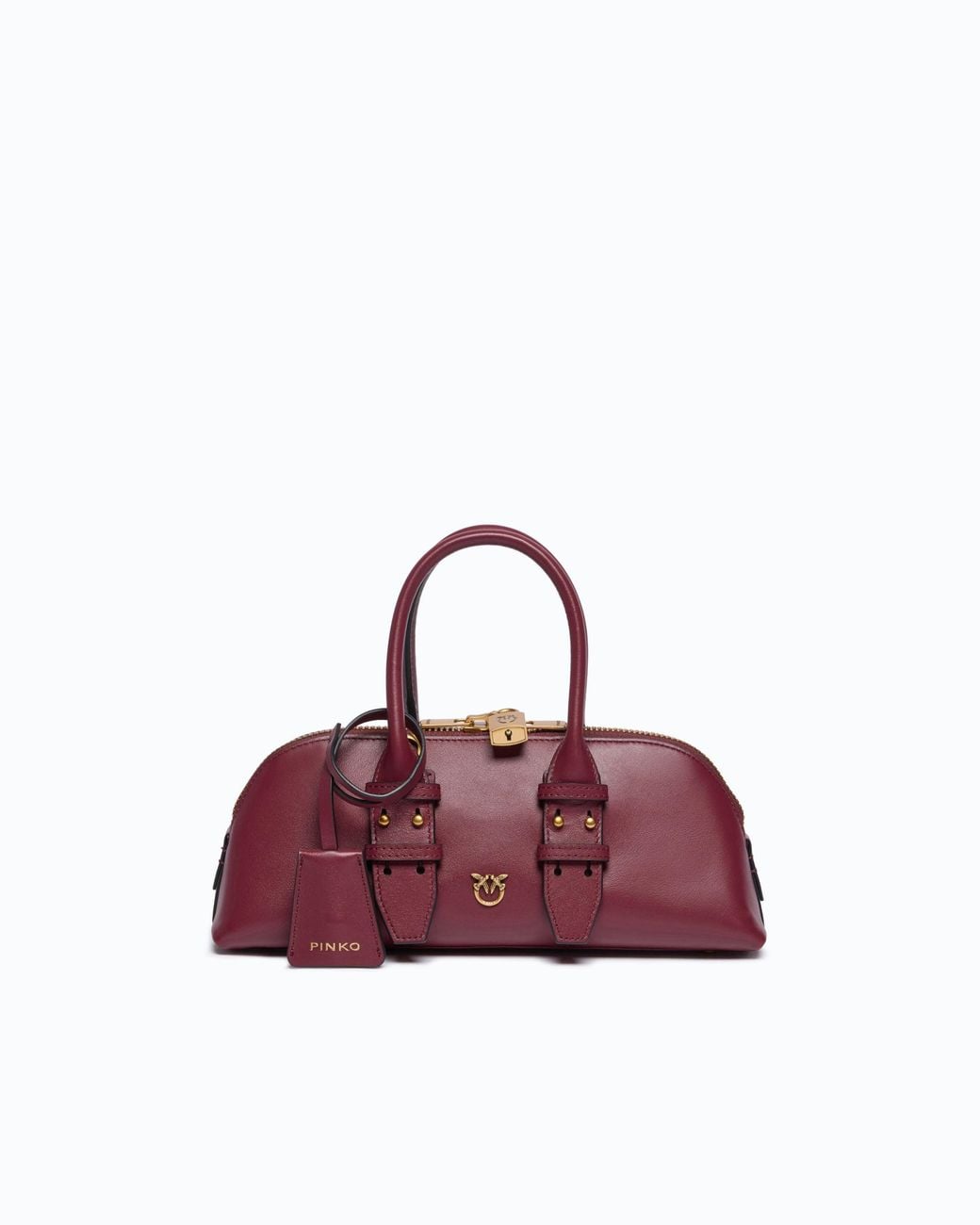 Pinko Purple Small Leather Escape Bag