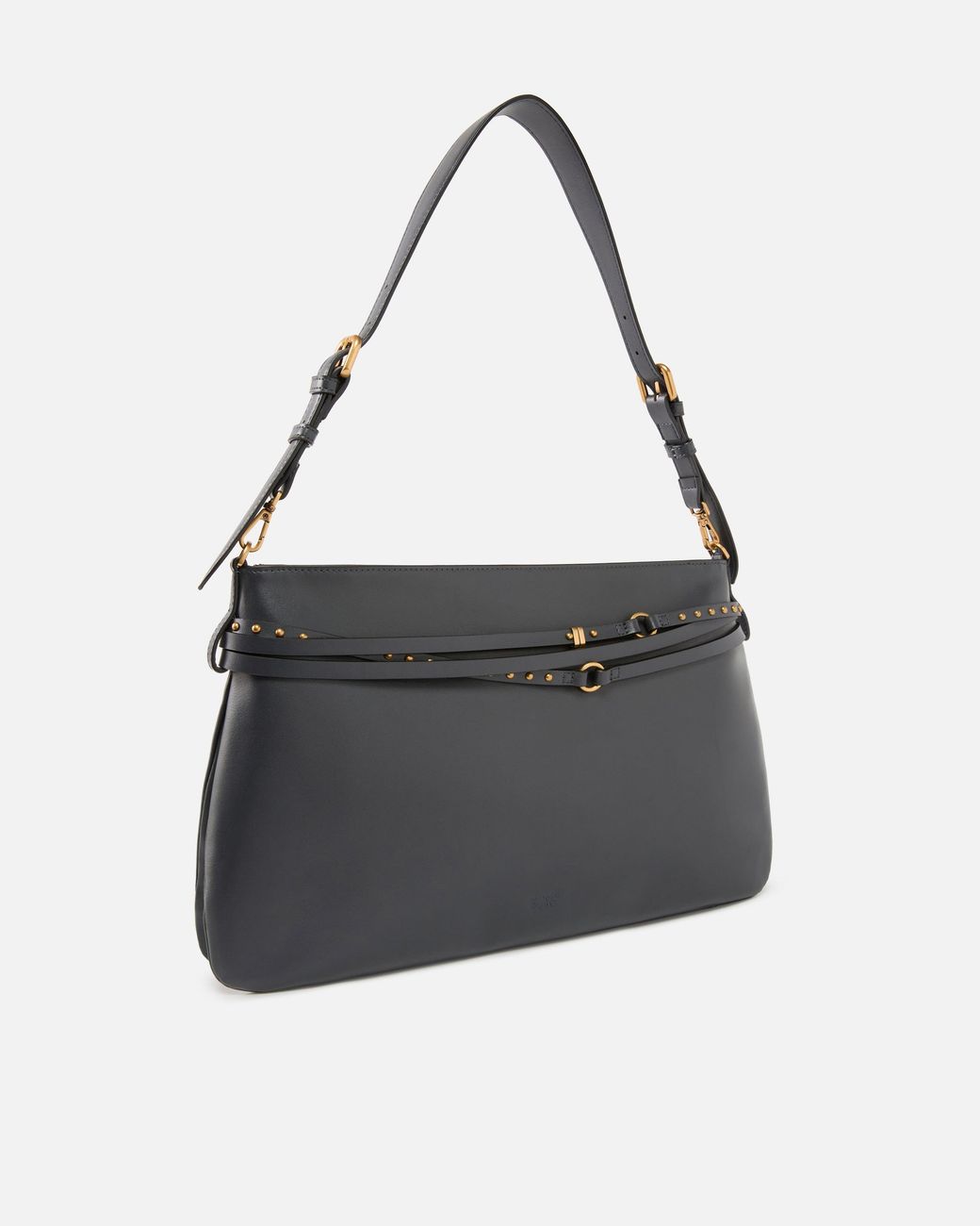 Pinko Black Belt Bag Big Large Shoulder Bag