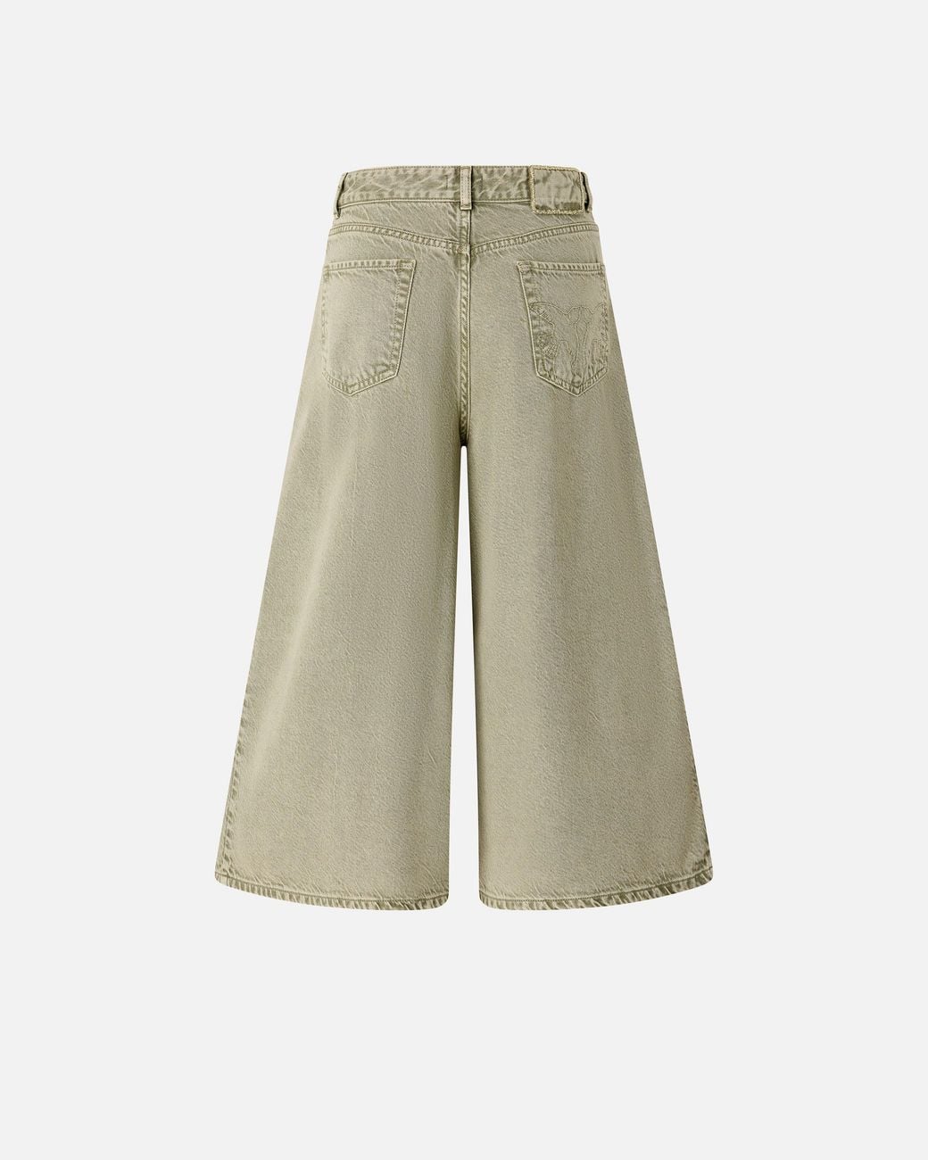 Pinko Natural Long Denim Bermuda Shorts