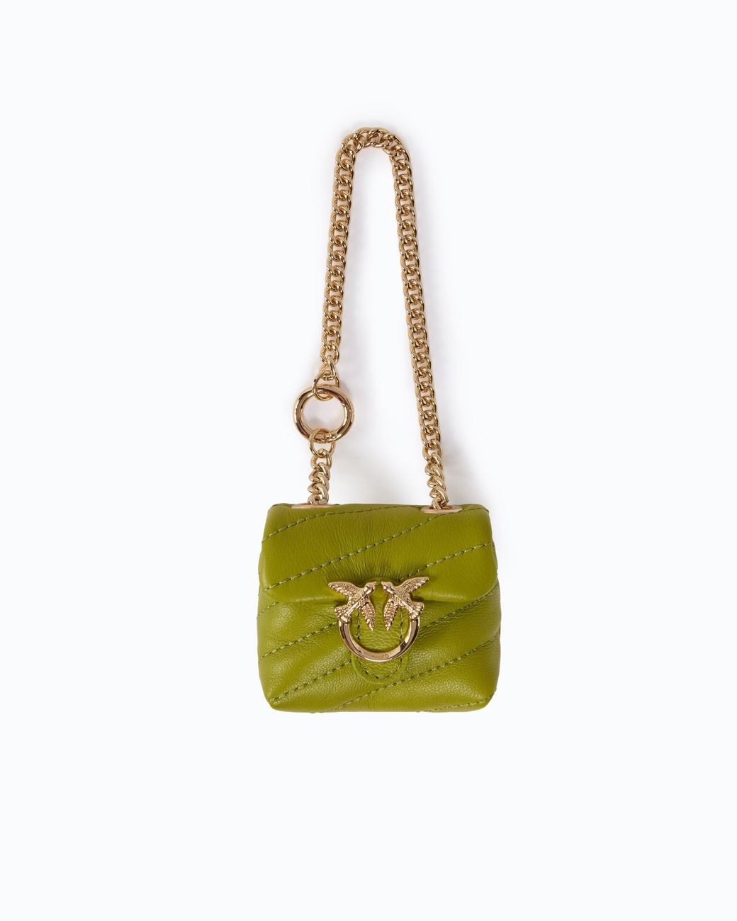 Pinko White Nano Love Bag Puff Accessory