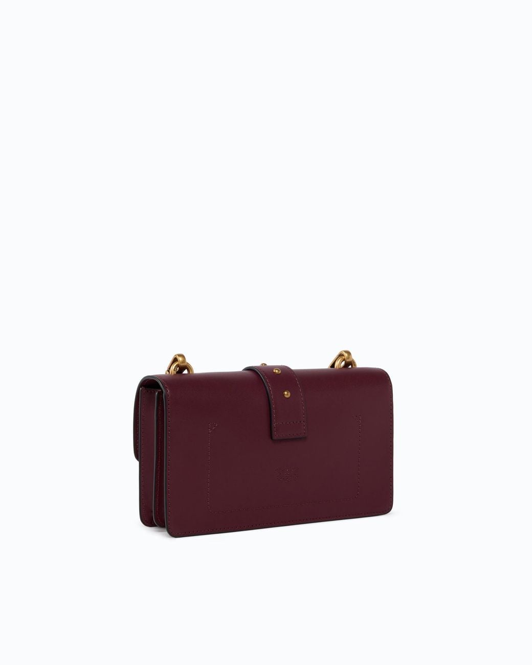 Pinko Purple Small Love Bag One Leather Shoulder Bag With New Buckle