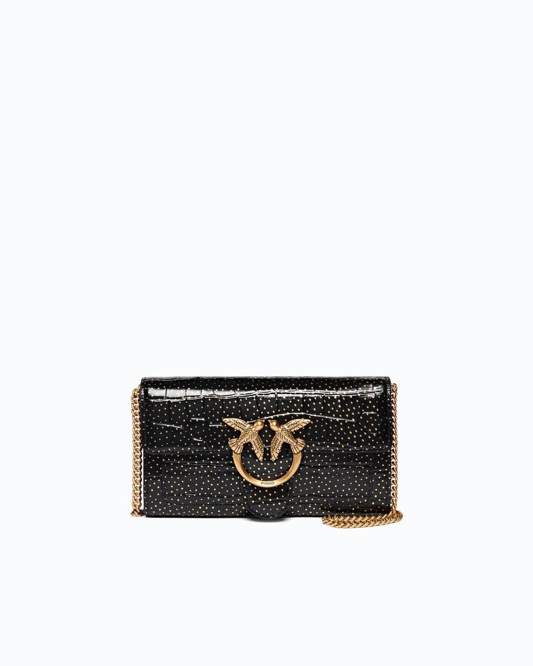 Pinko White Love Bag One Wallet Small Crossbody Wallet
