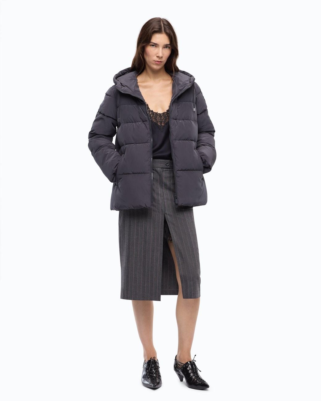 Pinko Blue Down Jacket