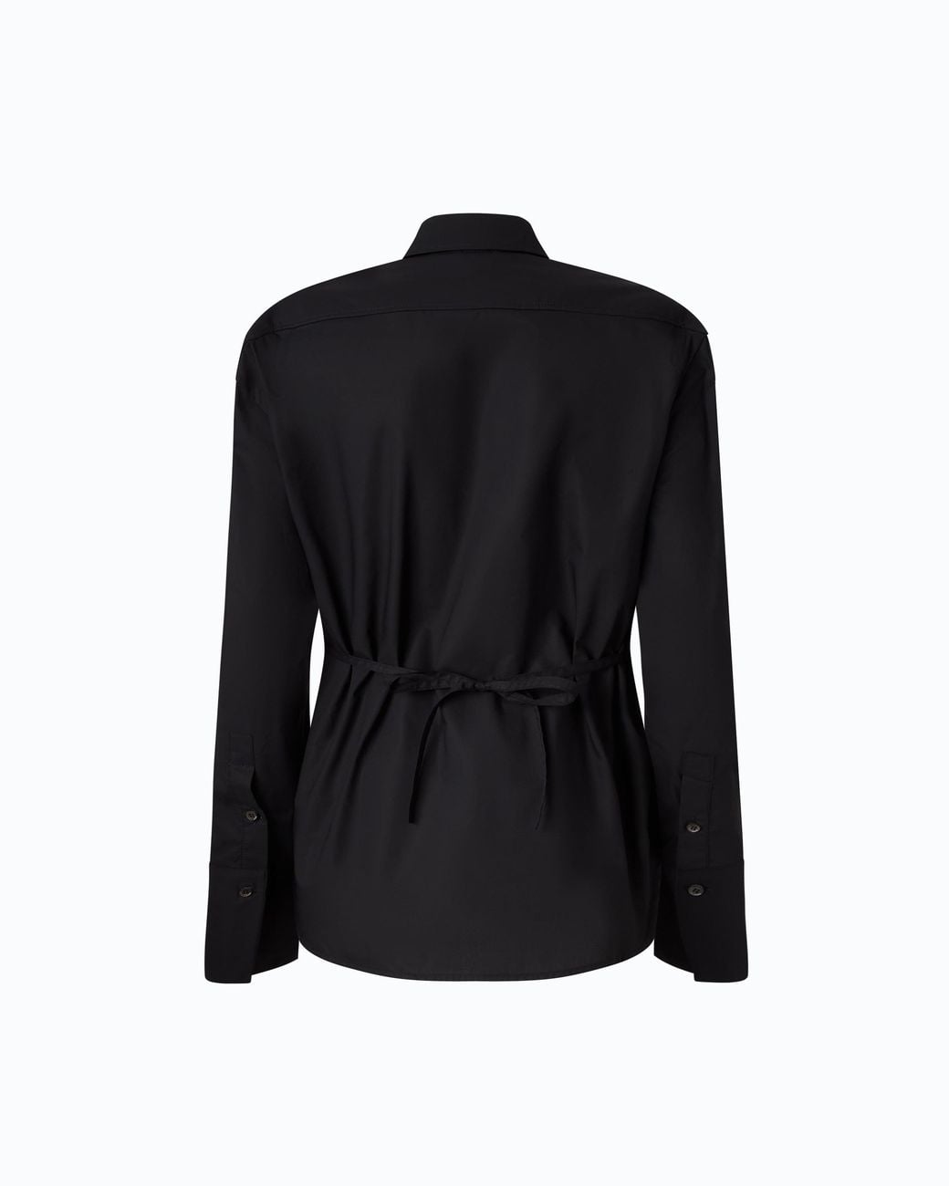 Pinko Black Slim-Fit Shirt With Drawstring