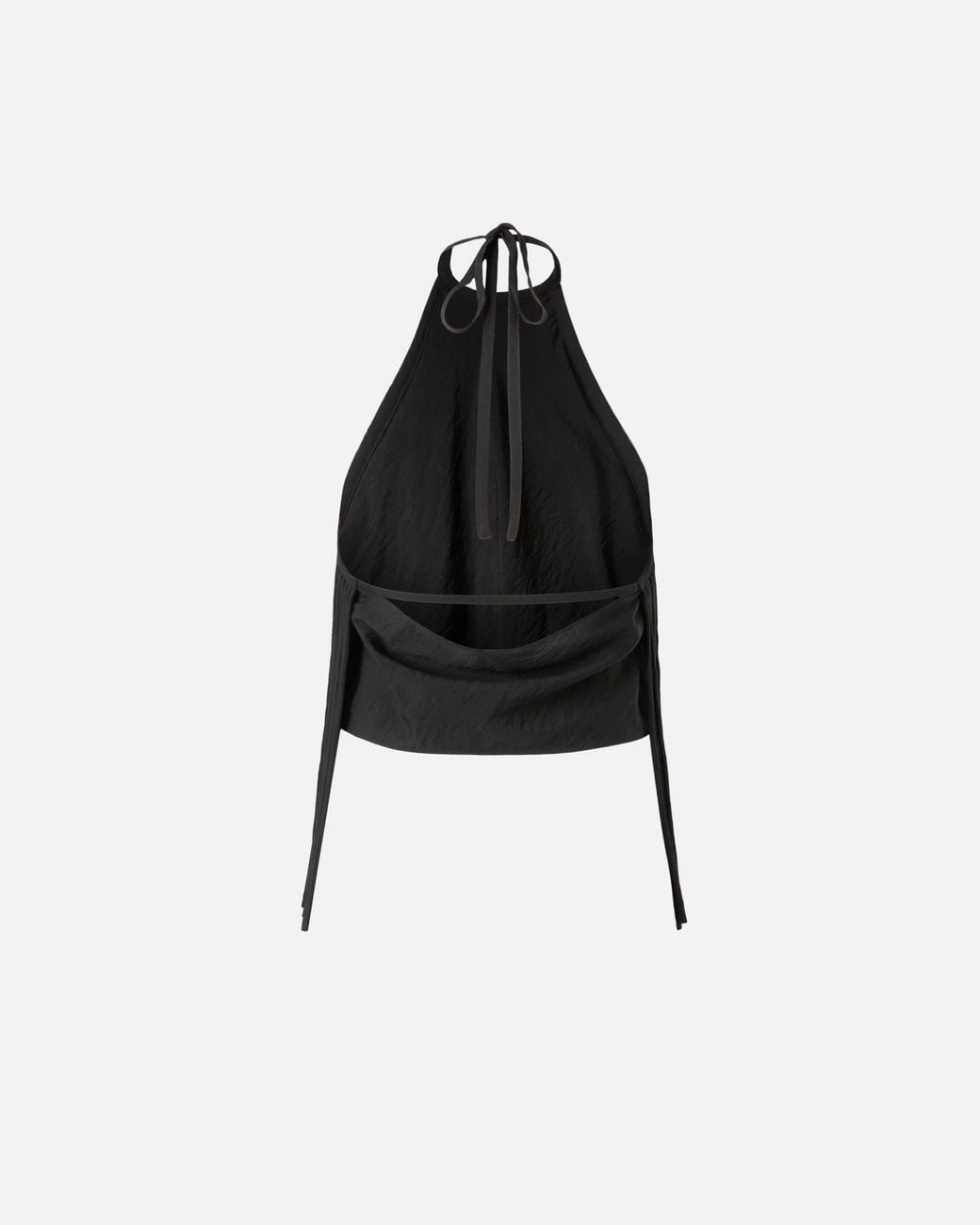Pinko Black Halterneck Top With Fringes