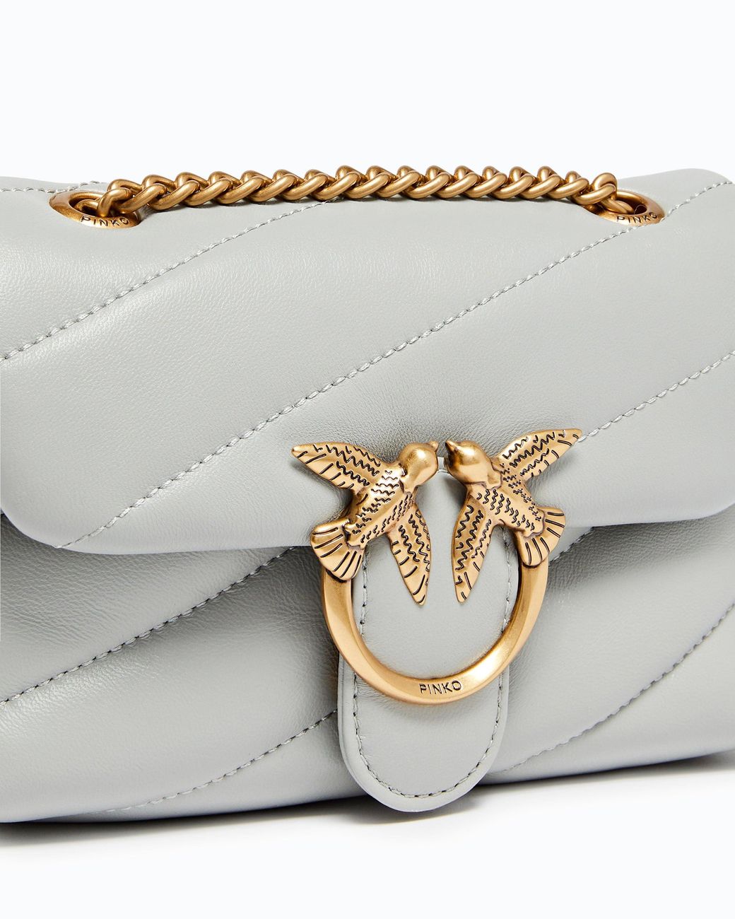 Pinko White Baby Shoulder Bag Love Bag Puff Maxi Quilt