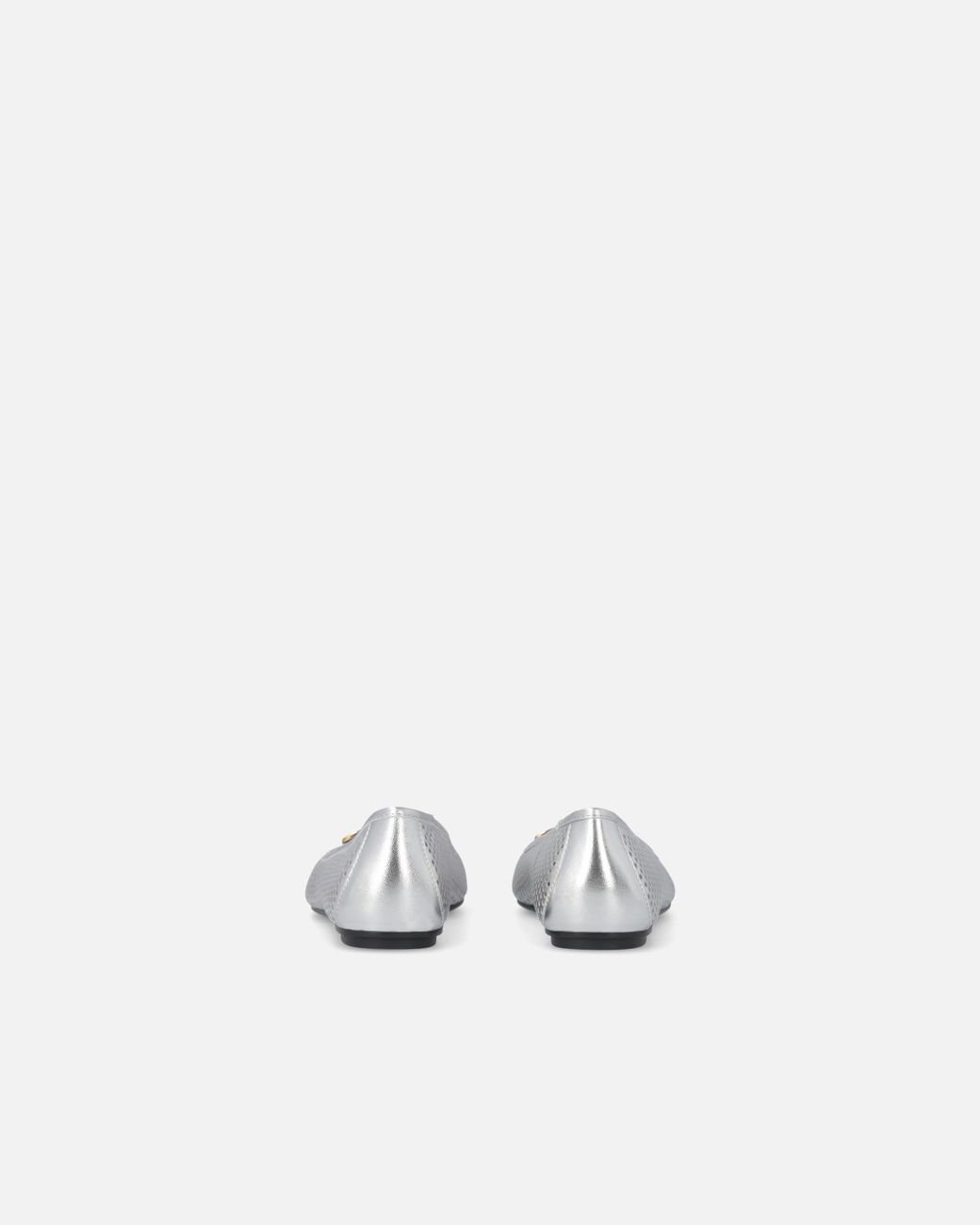 Pinko White Perforated Ballerinas