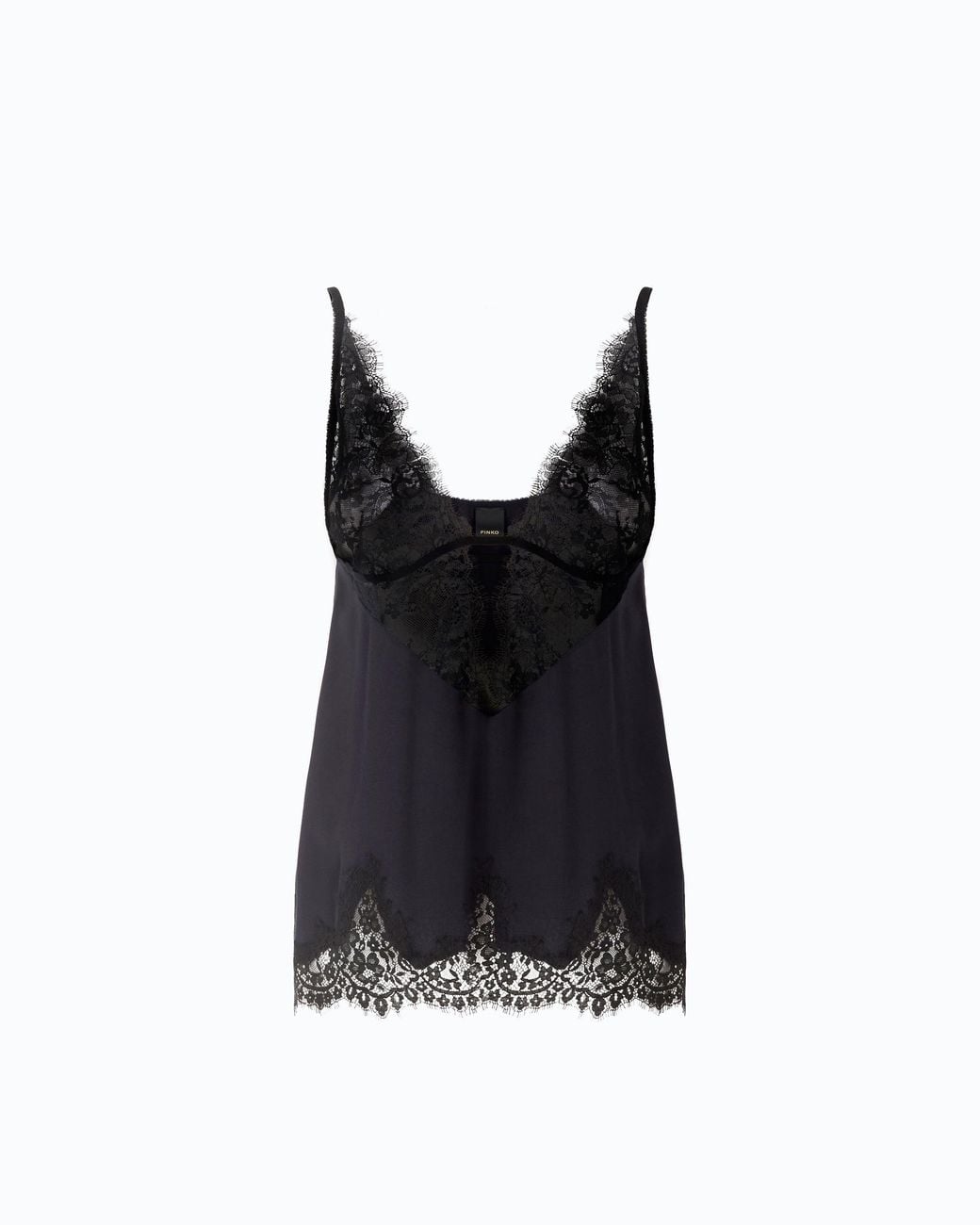Pinko Black Lace Lingerie Top
