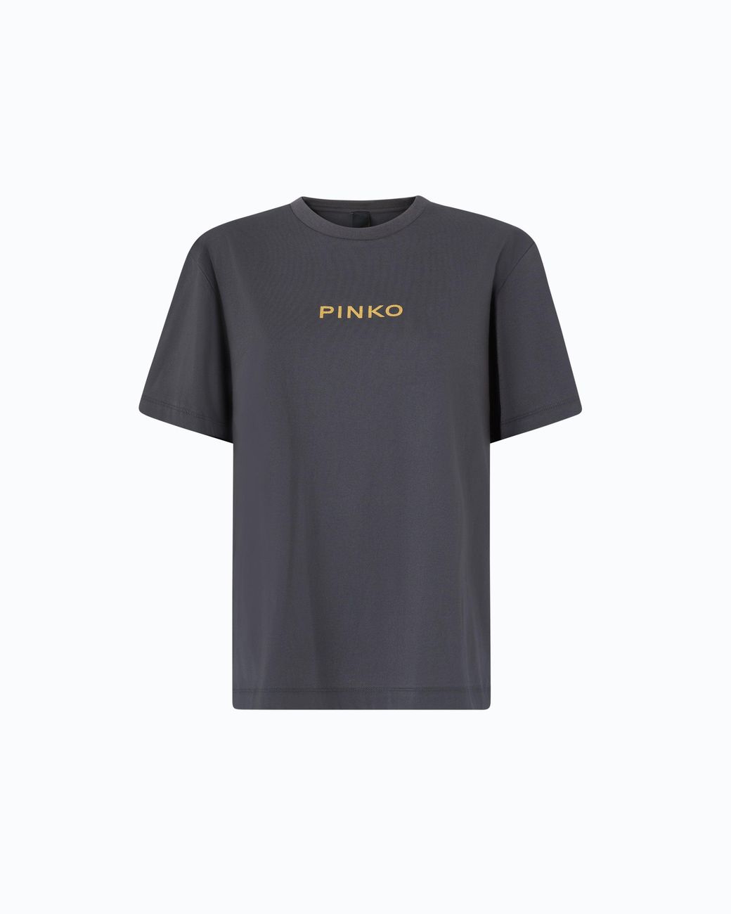 Pinko Blue Too Glam To Give A Damn T-Shirt With Rhinestones