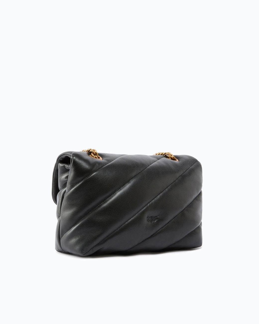Pinko Black Classic Love Bag Puff Maxi Quilt