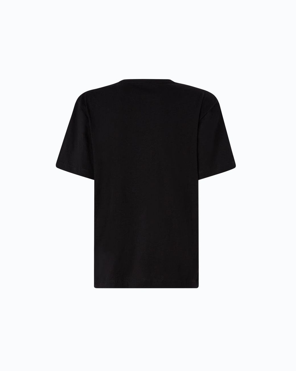 Pinko Black T-Shirt With Love Birds Jewel Detail