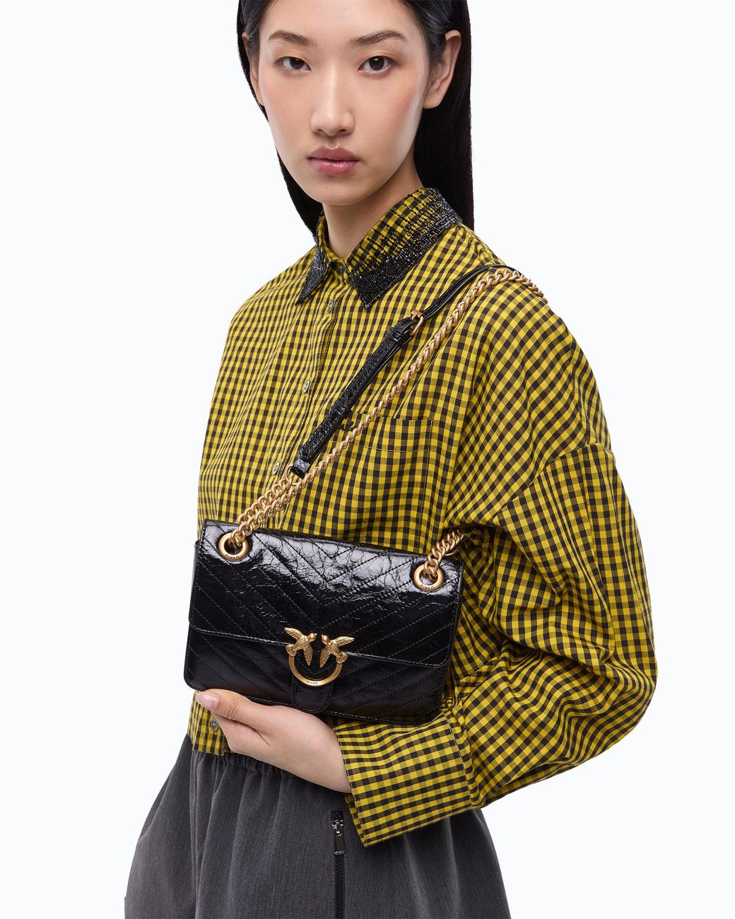 Pinko Black Mini Love Bag One Light Small Handbag