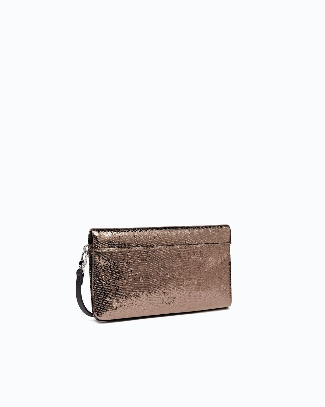 Pinko White Love Bag Click Soft Horizontal Small Crossbody Clutch