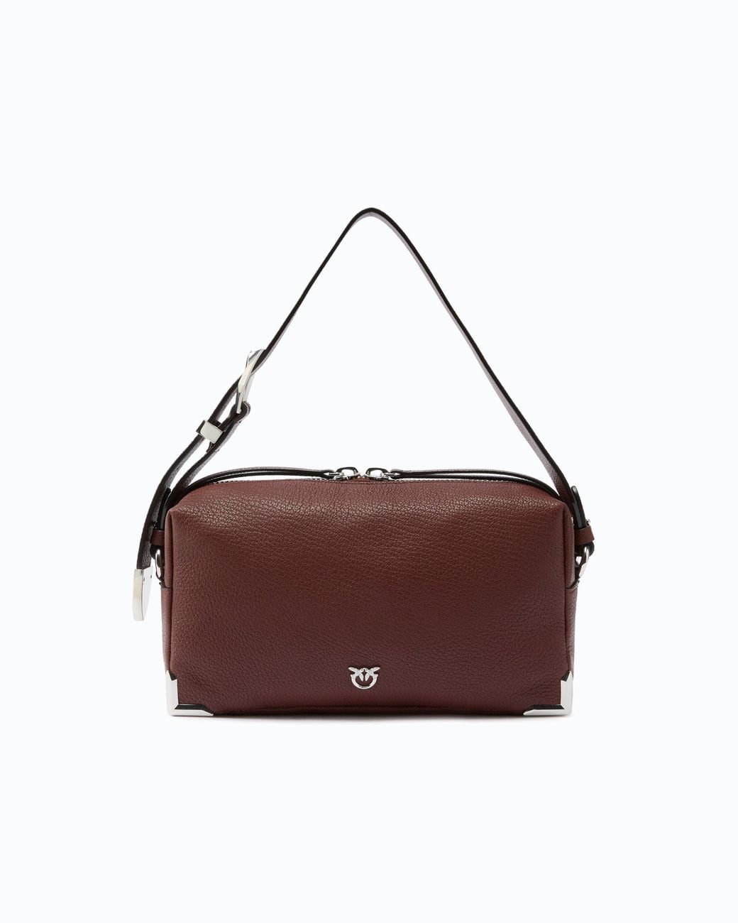 Pinko Brown Medium Crossbody Boston Bag