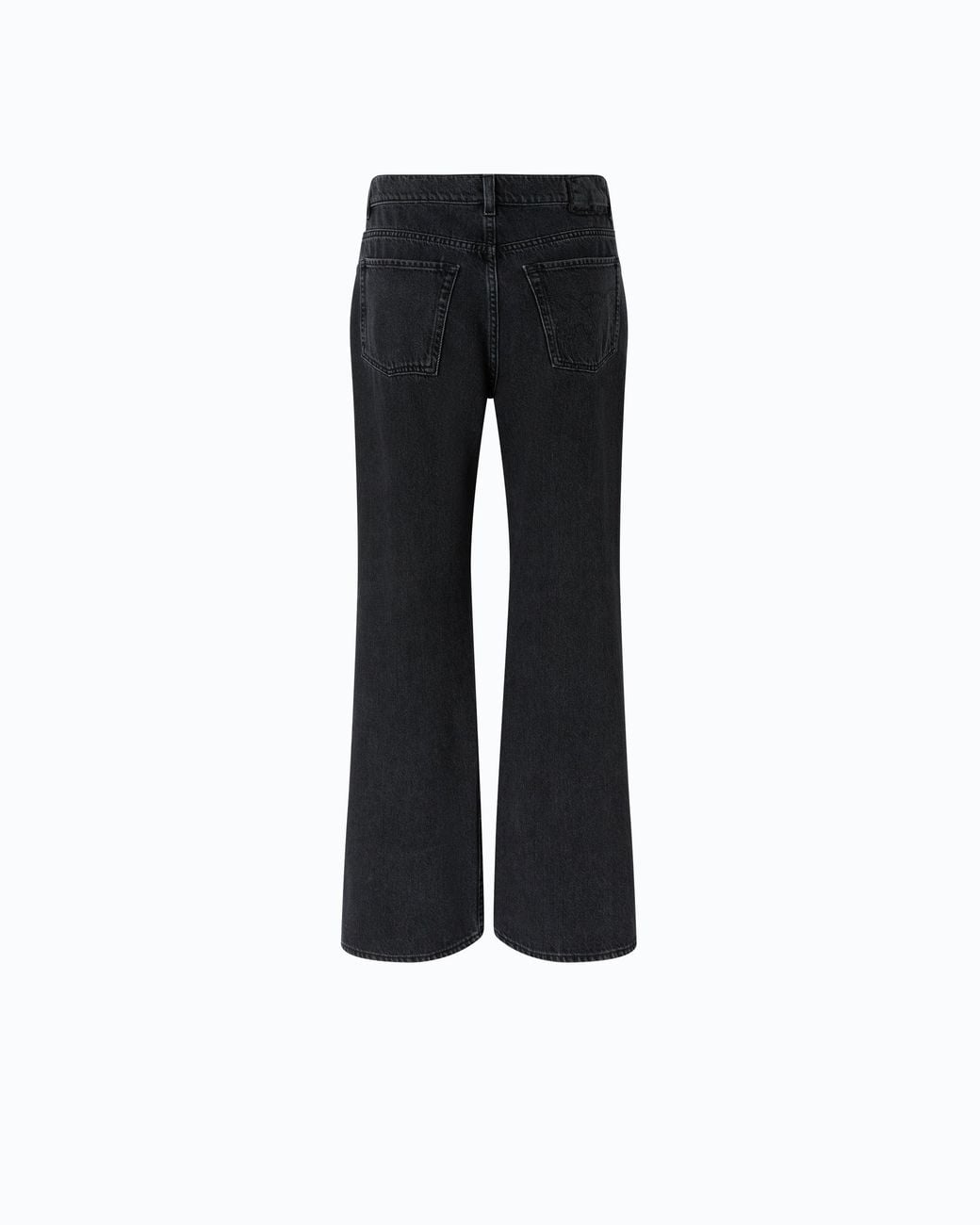Pinko Black Wide-Leg Jeans With Side Slits