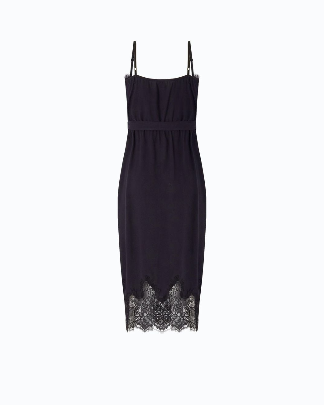 Pinko Blue Midi Dress With Lace Details