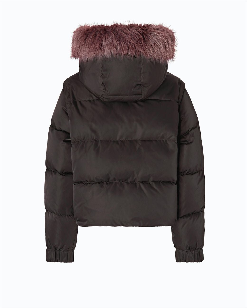 Pinko Black Short Down Jacket With Detachable Sleeves