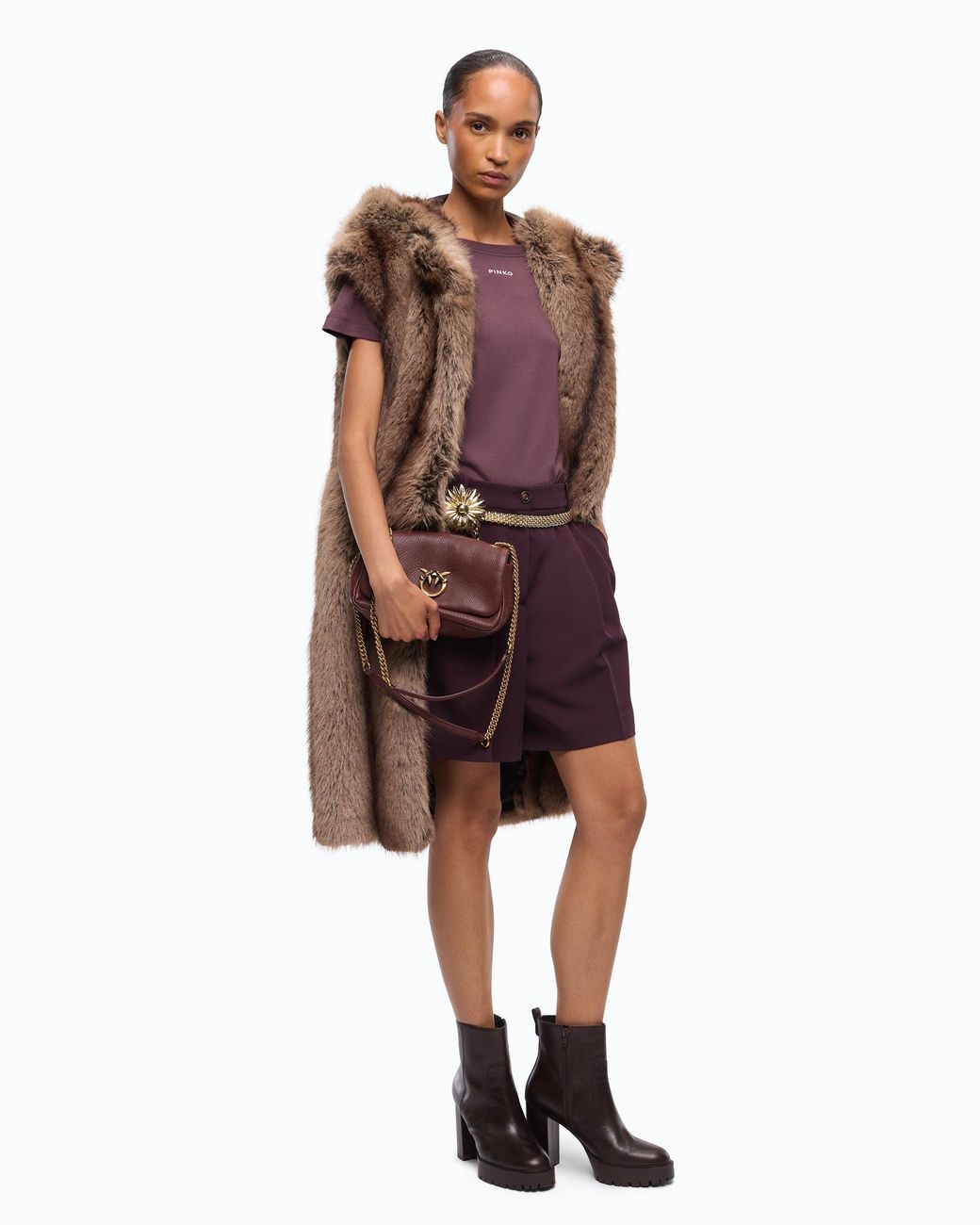 Pinko Purple T-Shirt With Logo