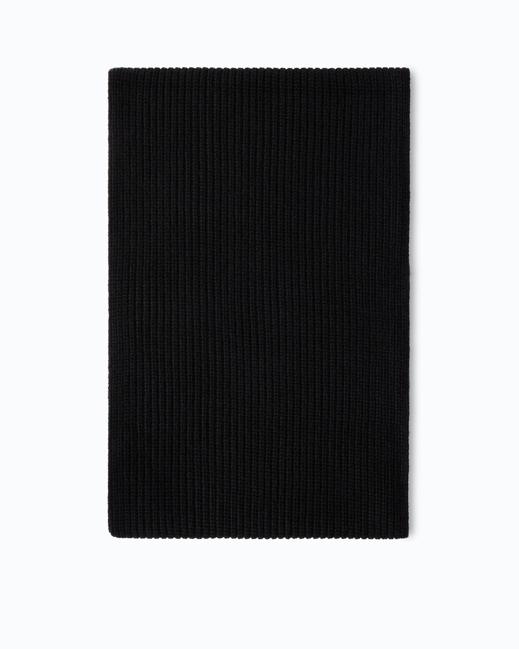 Pinko Black Ribbed Cashmere- And Wool-Blend Scarf