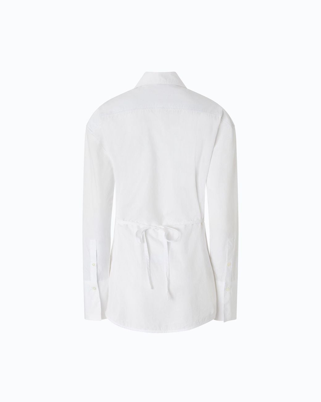 Pinko White Slim-Fit Shirt With Drawstring