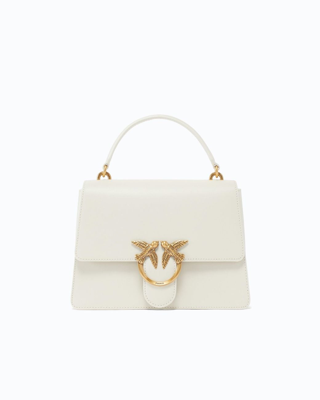 Pinko White Medium Handbag Love Bag Top Handle
