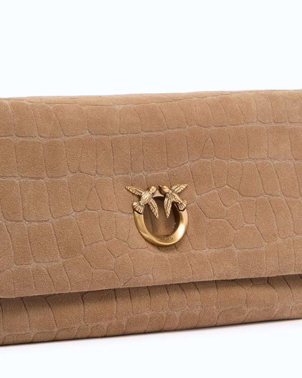 Pinko Natural Love Bag Click Soft Horizontal Medium Crossbody Bag