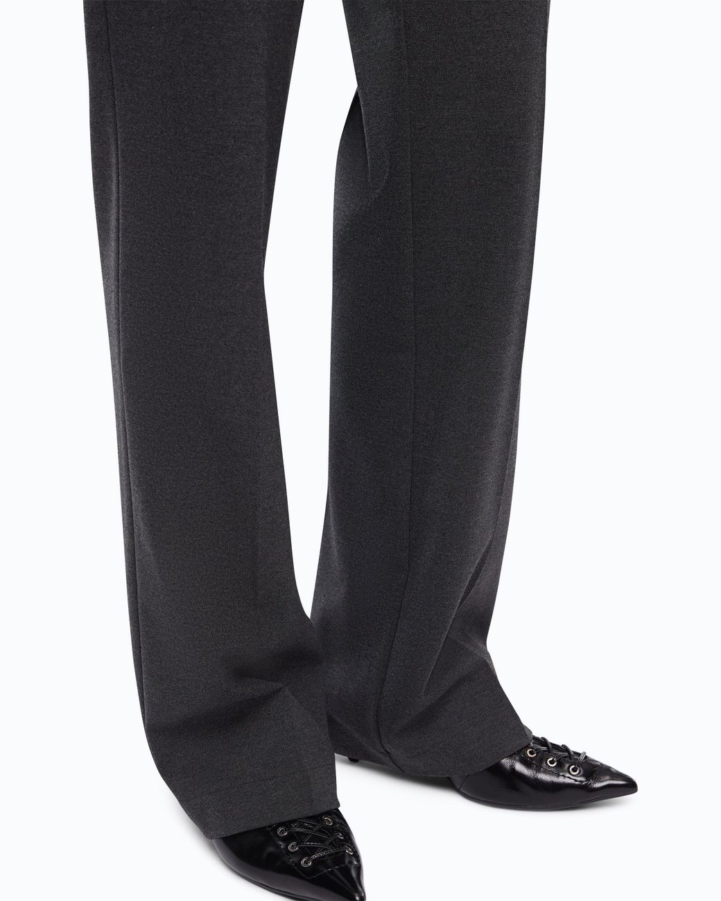 Pinko Blue Straight-Leg Trousers With Elasticated Waist