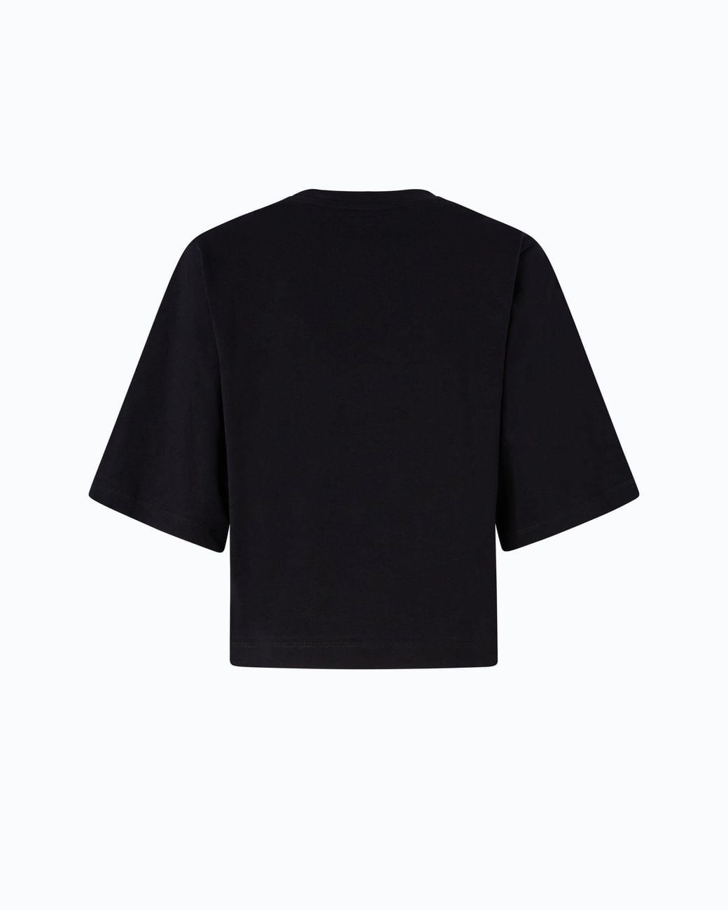Pinko Black T-Shirt With Wide Sleeves And Love Birds Logo