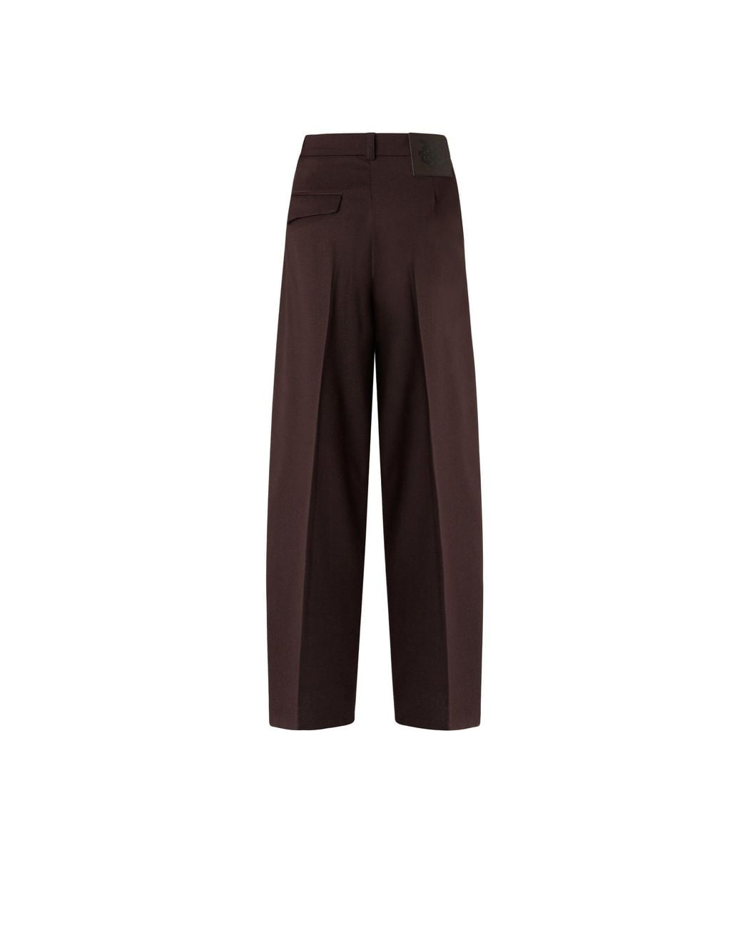 Pinko Brown Barrel-Fit Trousers