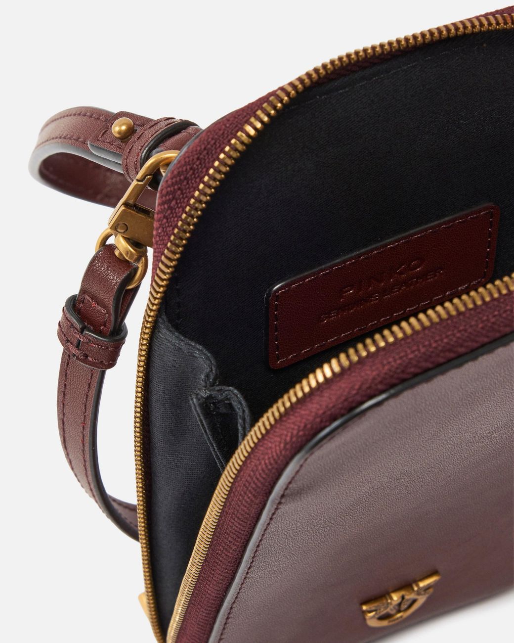 Pinko Red Zip-Around Leather Smartphone Case