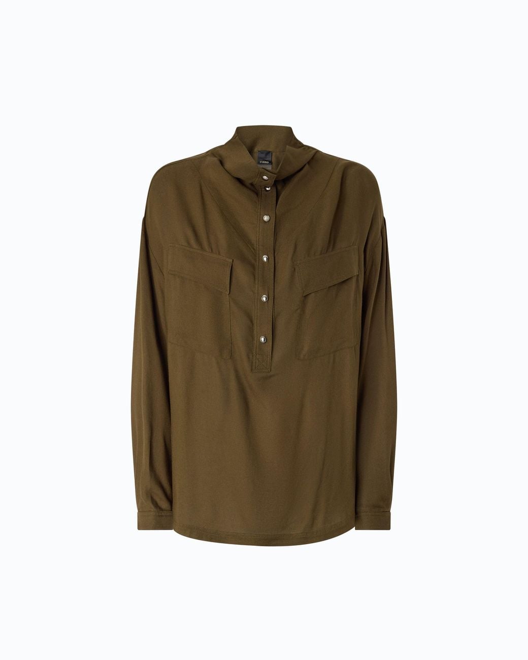 Pinko Green Blouse With Pockets And Buttons