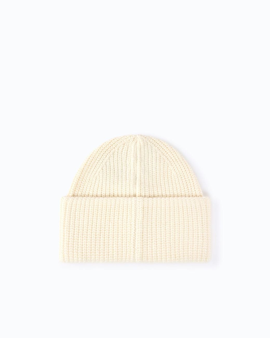 Pinko White Beanie With Logo Lettering
