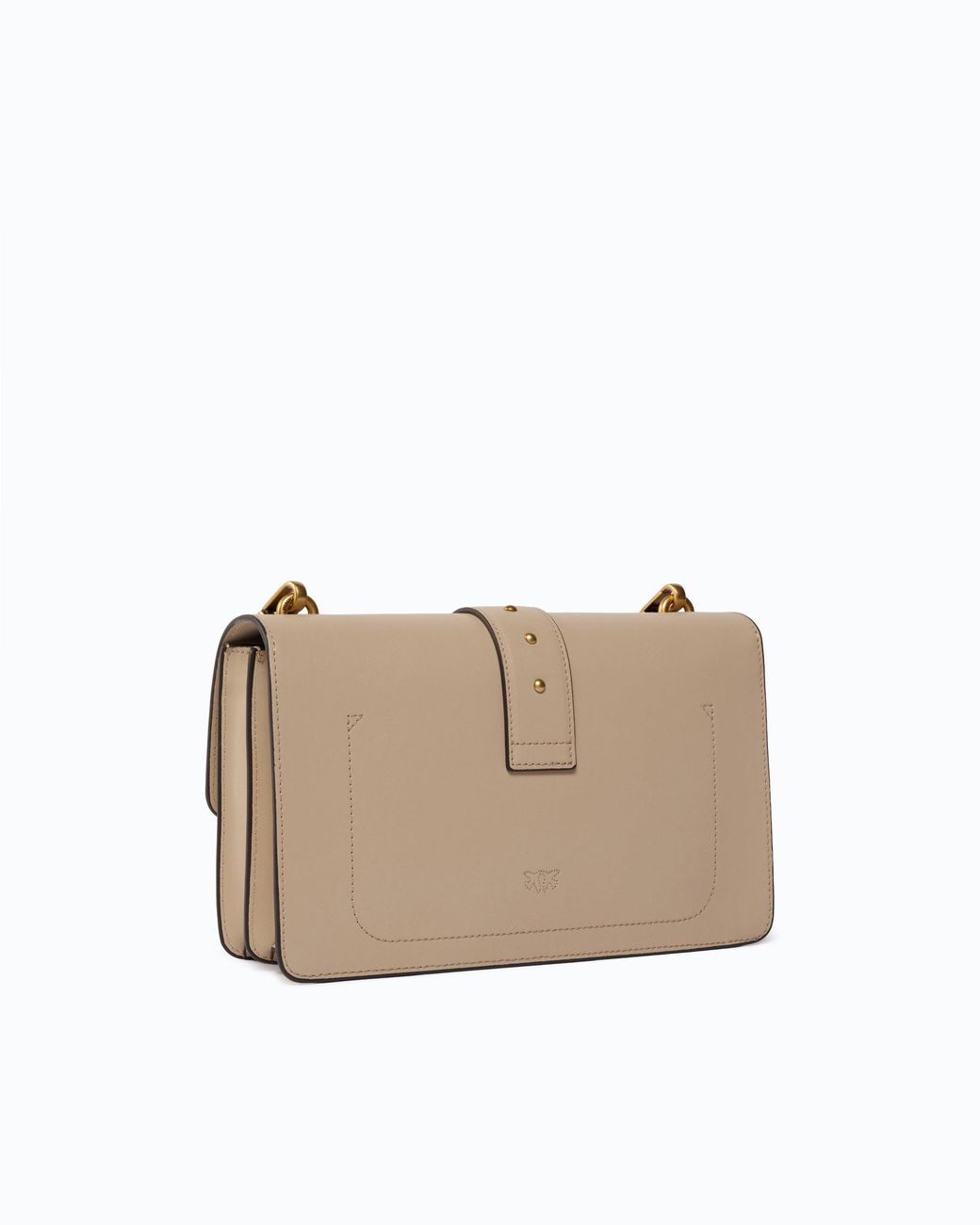 Pinko Natural Medium Love Bag One Leather Handbag With New Buckle
