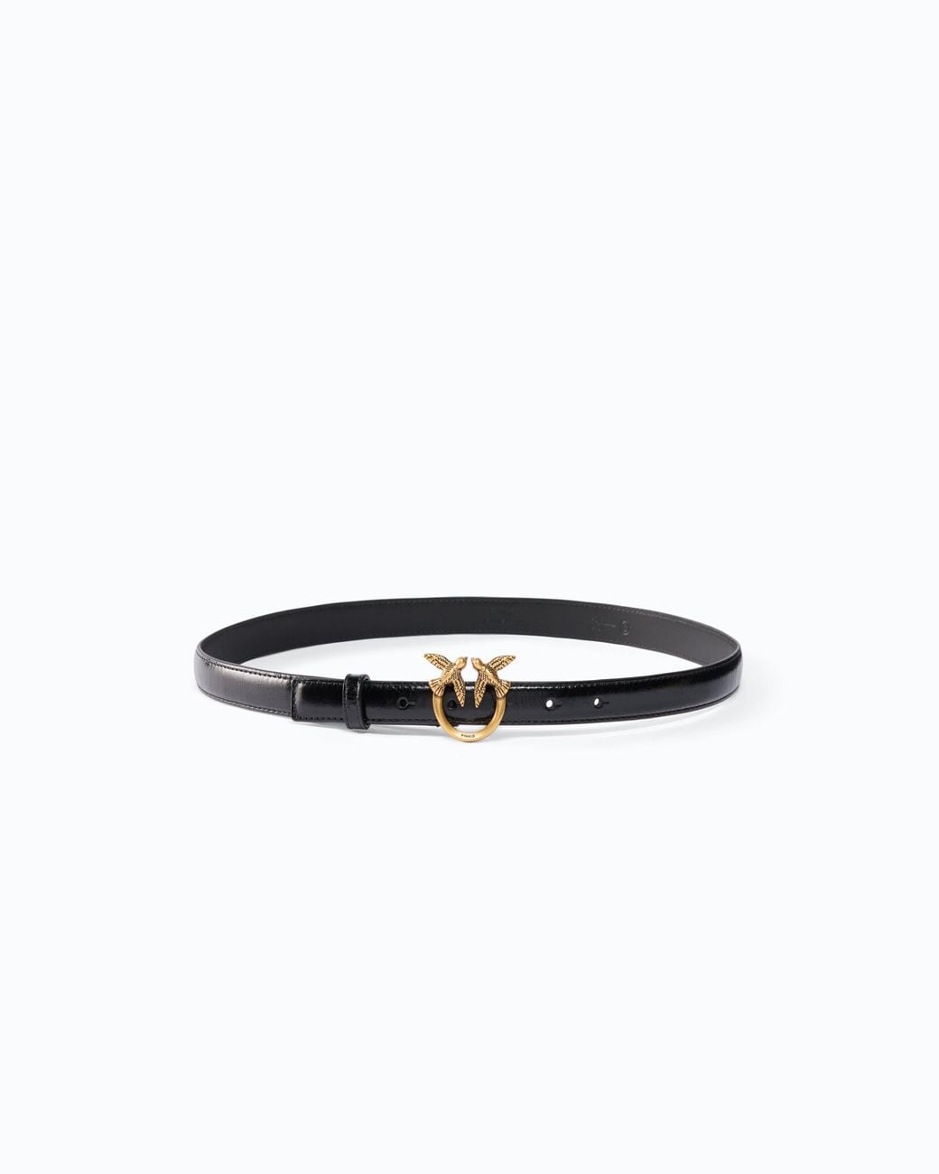 Pinko White Belt Love Berry H2 Belt.Low New Shine