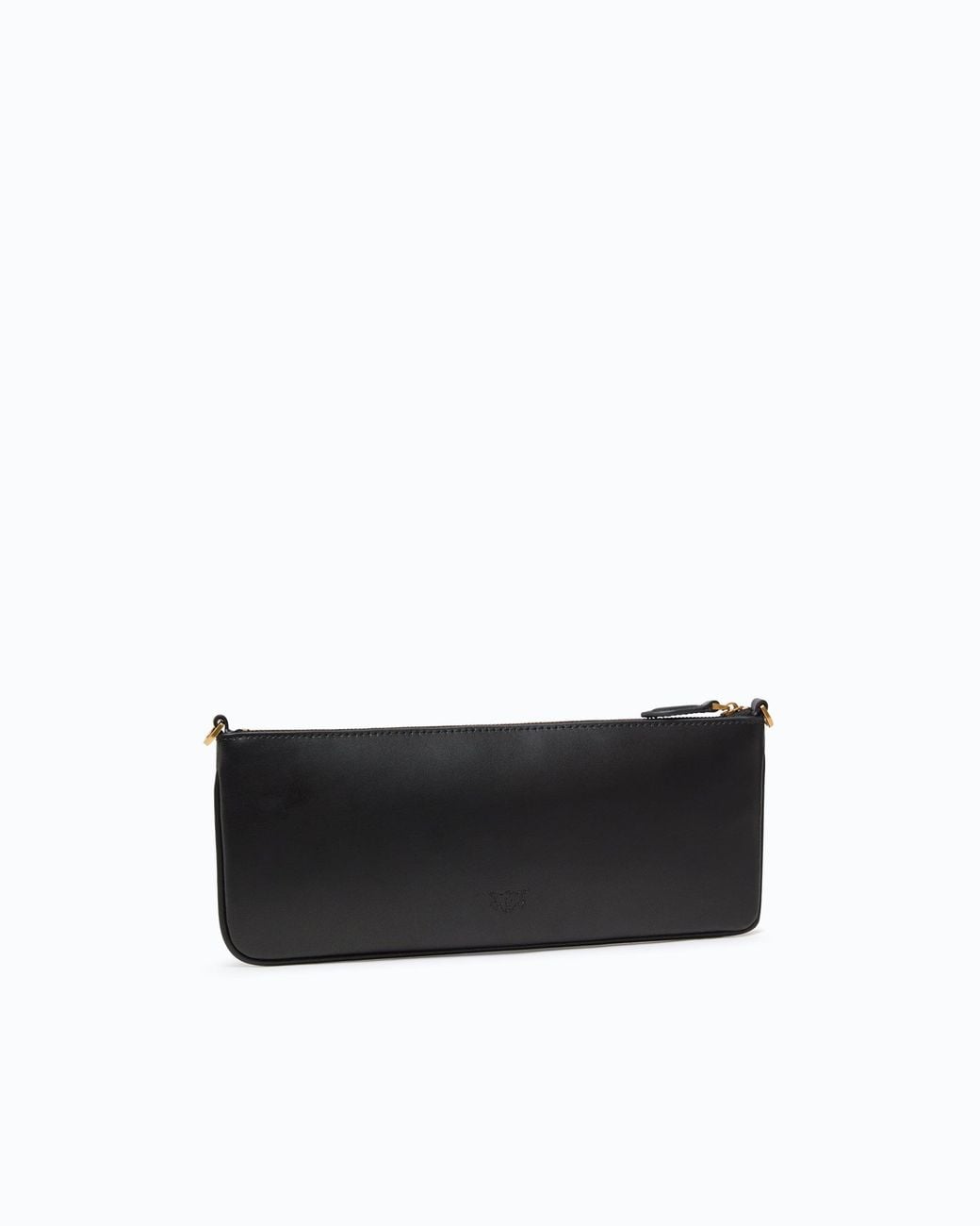 Pinko White New Horizontal Flat Leather Handbag