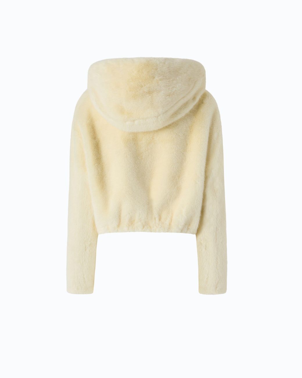 Chaqueta Corta Efecto Pelo Pinko de color White