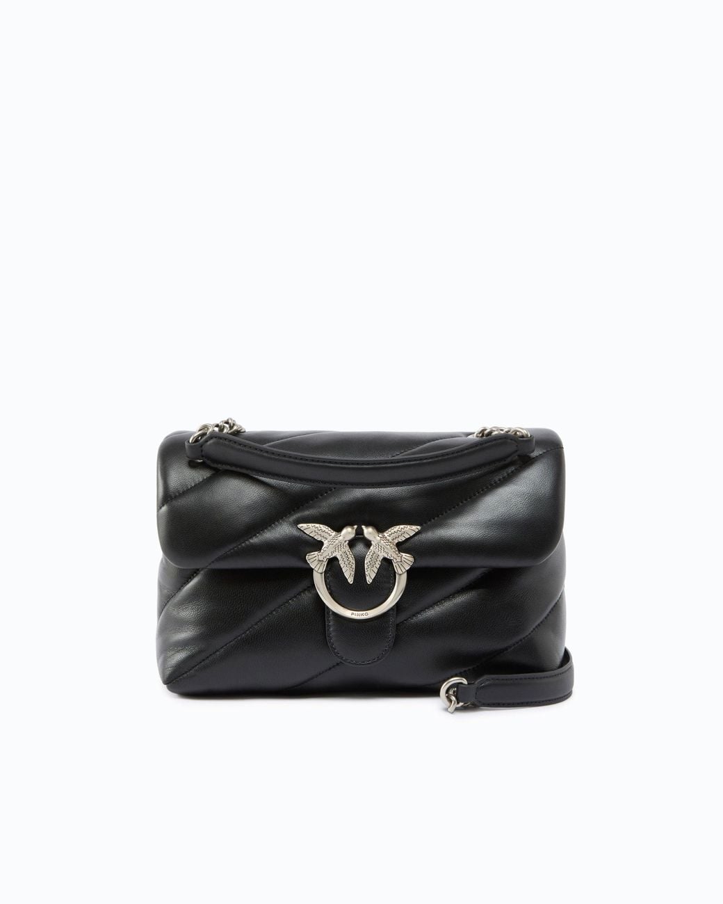 Pinko Black Classic Love Bag Puff Maxi Quilt