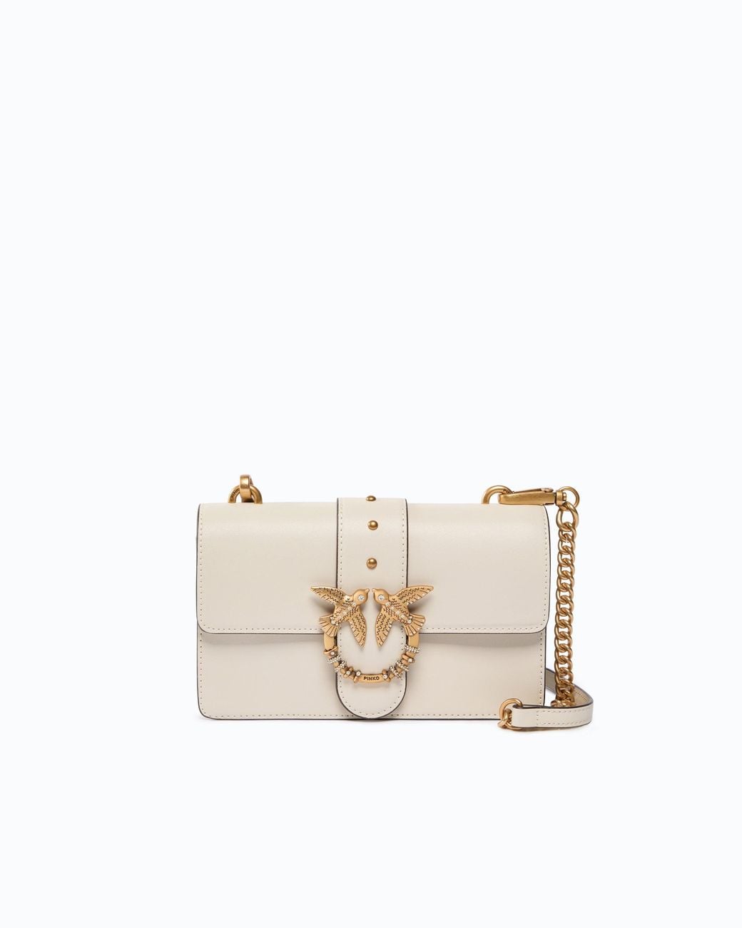 Pinko White Mini Love Bag One Crossbody Bag