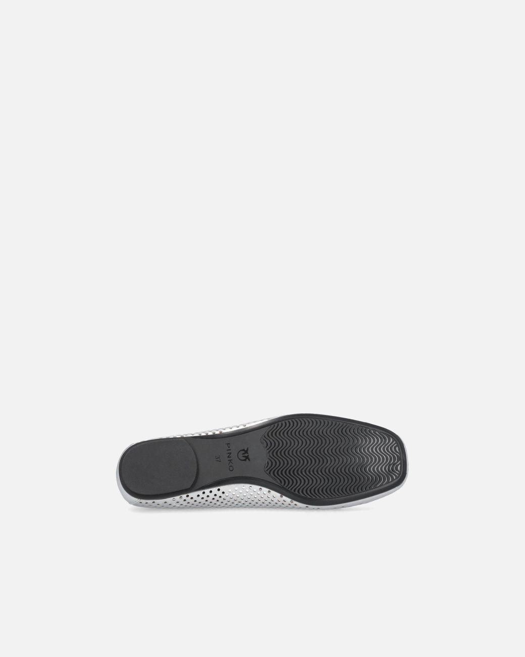 Pinko White Perforated Ballerinas