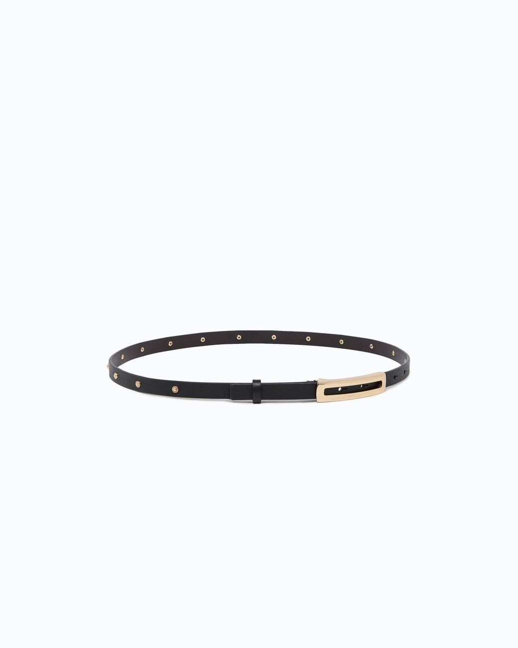 Pinko White Belt With Jewel Studs, 1 Cm