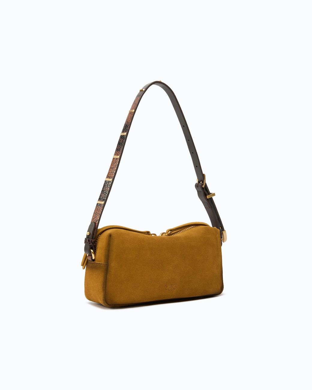 Pinko White Mini Crossbody Boston Bag