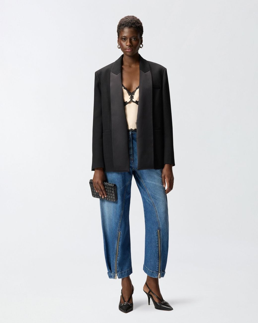 Pinko Blue Balloon-Fit Jeans With Zip