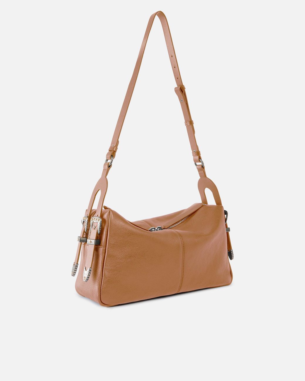 Pinko White Keeper Bag Medium Shoulder Bag
