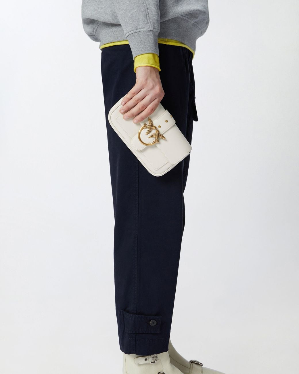 Pinko White Small Pocket Bag Love Bag One Simply