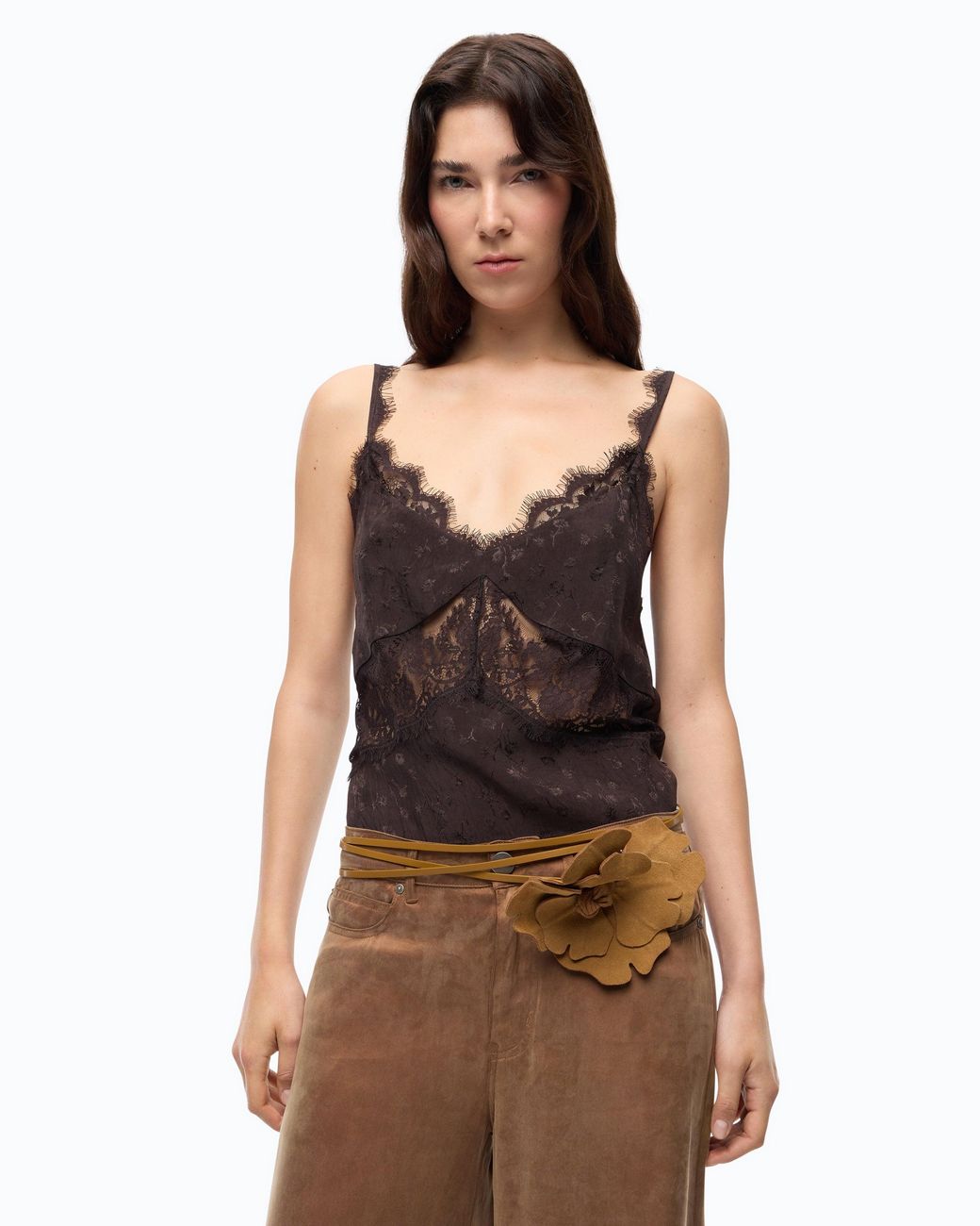 Pinko Black Lace Lingerie Top