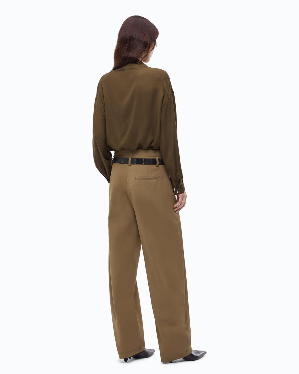 Pinko Green Blouse With Pockets And Buttons